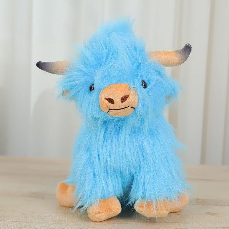 Wholesale Simulation Scottish Highland Cattle Plush Toy Cow Doll